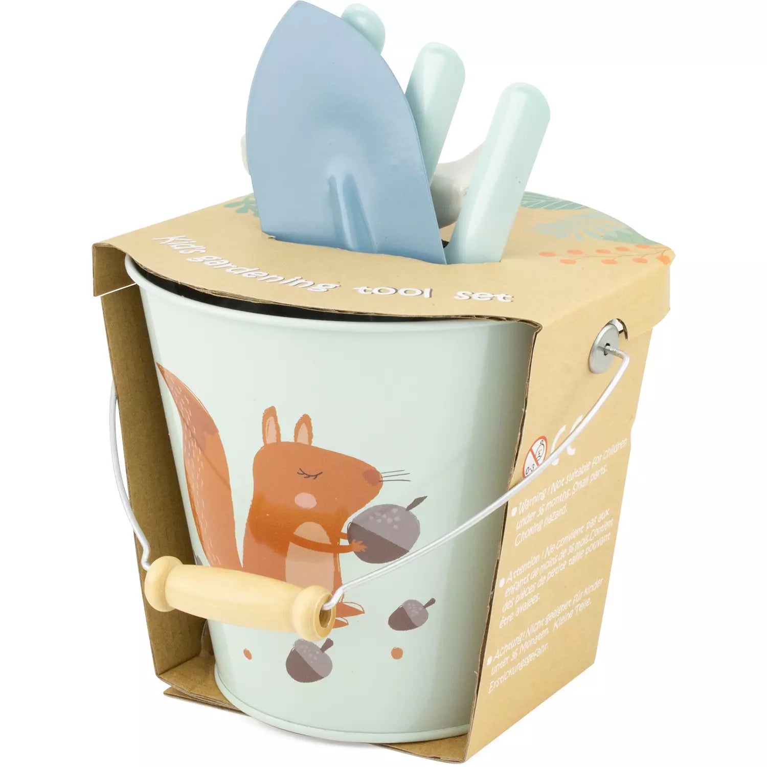 Seau du jardinier écureuil - Ulysse couleurs d'enfance