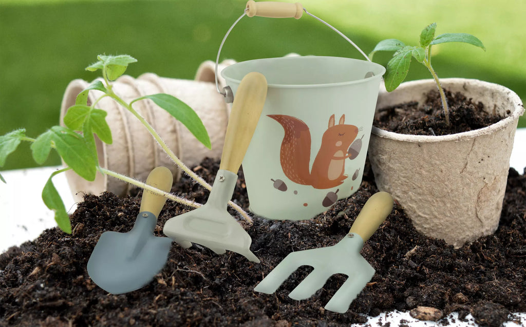 Seau du jardinier écureuil - Ulysse couleurs d'enfance