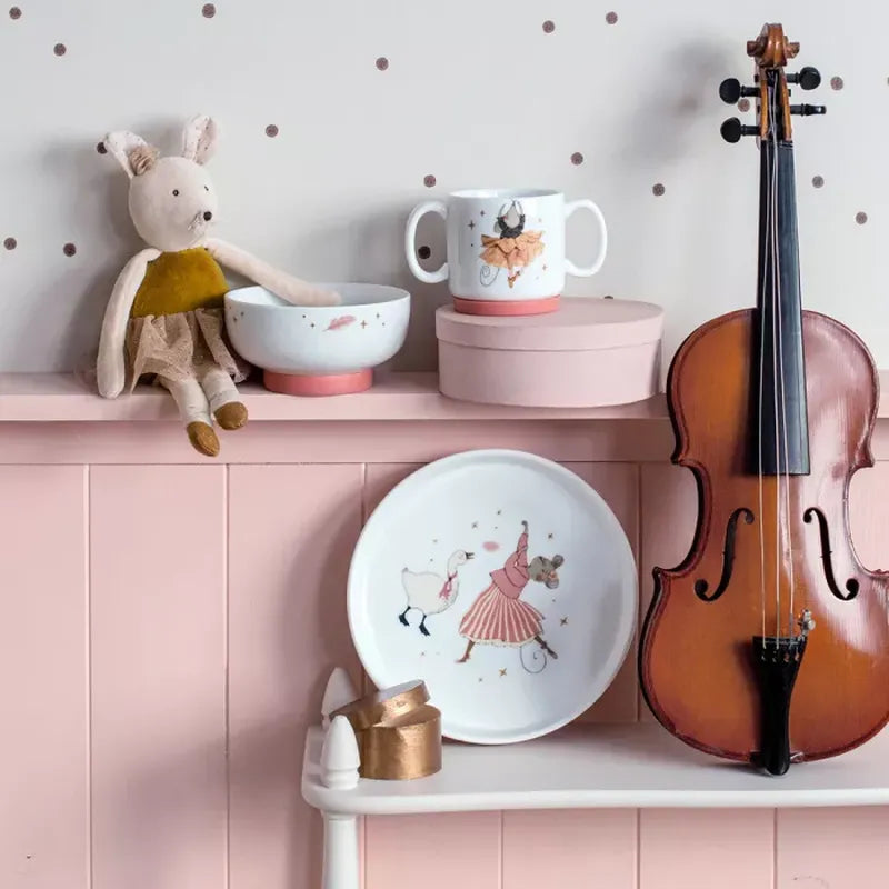 Coffret vaisselle en porcelaine La petite école de danse - Moulin roty