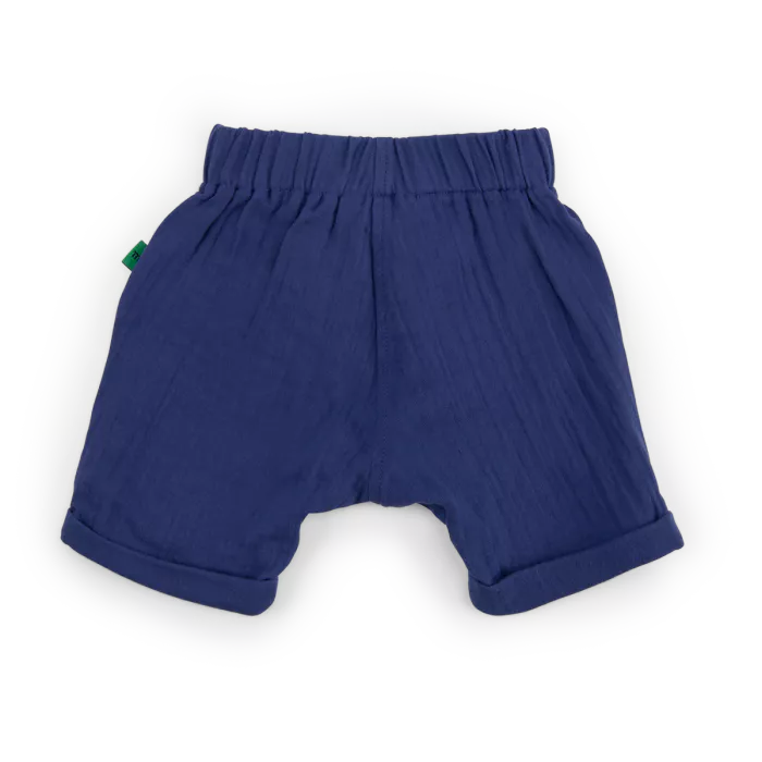 Nahel short sarouel lange bleu jungle - Moulin roty