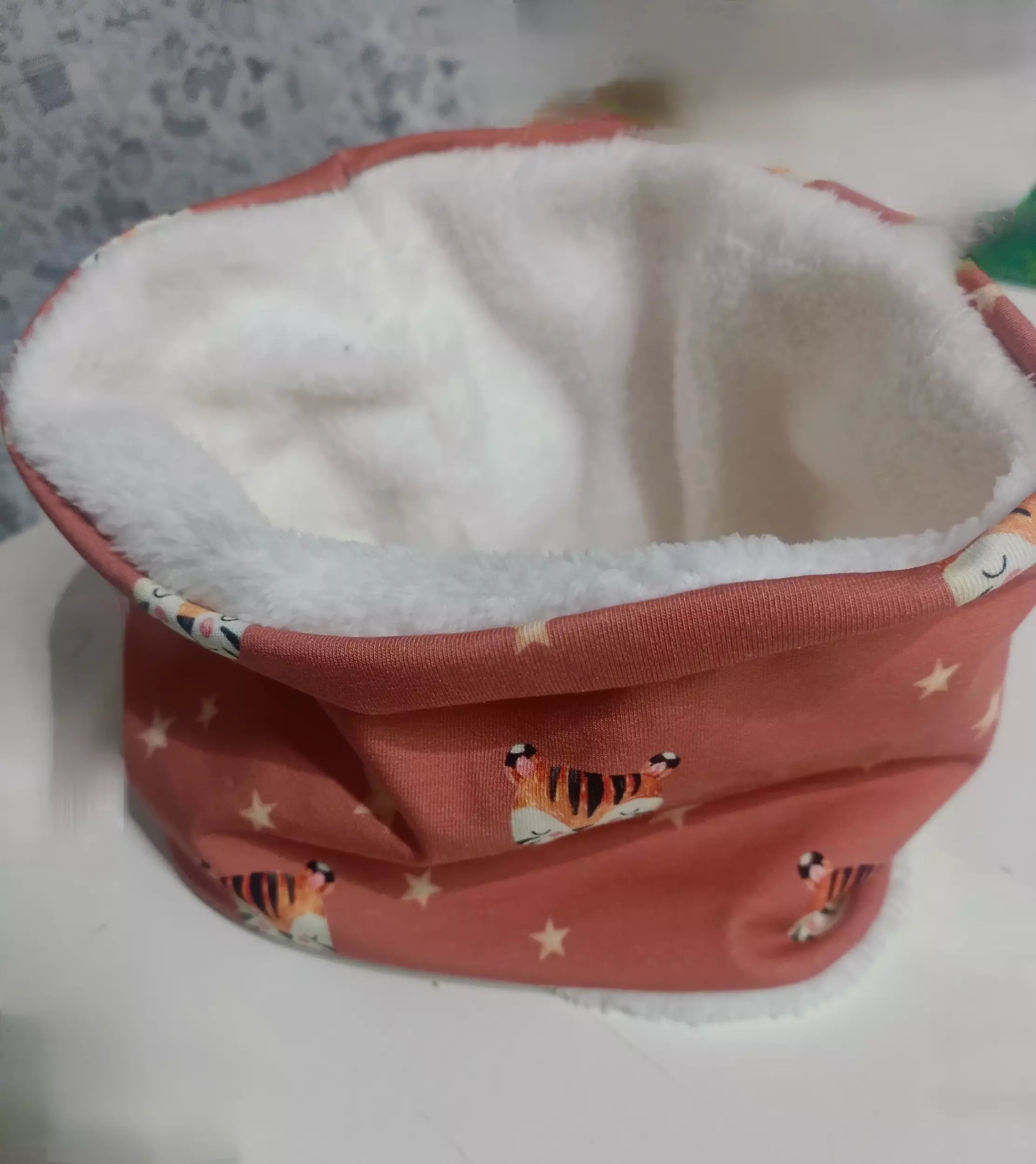 Snood doublé polaire Lion fait main 2-8 ans - L'Atelier Dyloma