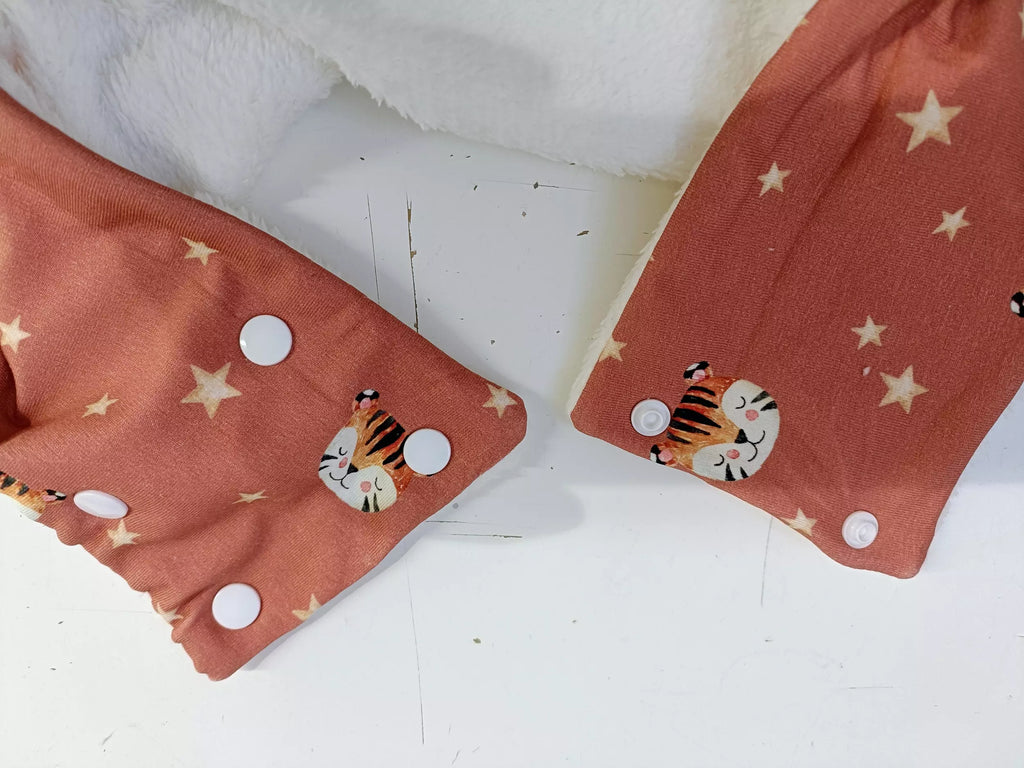Snood doublé polaire évolutif Lion fait main 0-2 ans- L'Atelier Dyloma