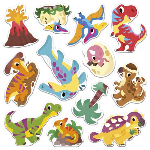 Stickers Dinos épais repossitionnable 2 ans - Janod