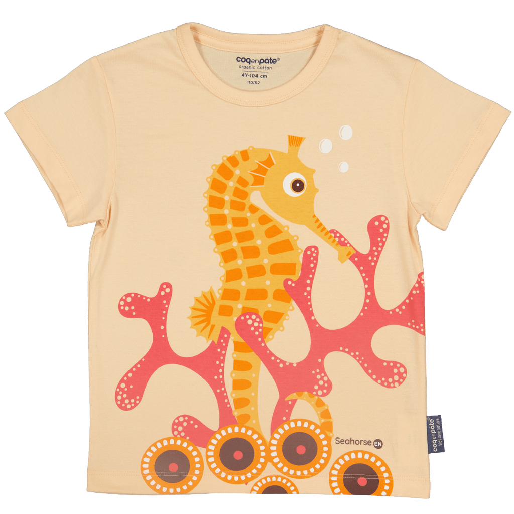 T-shirt manches courtes Hippocampe - coq en pâte