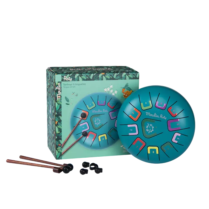 Tambour à languette dans la jungle - Moulin roty