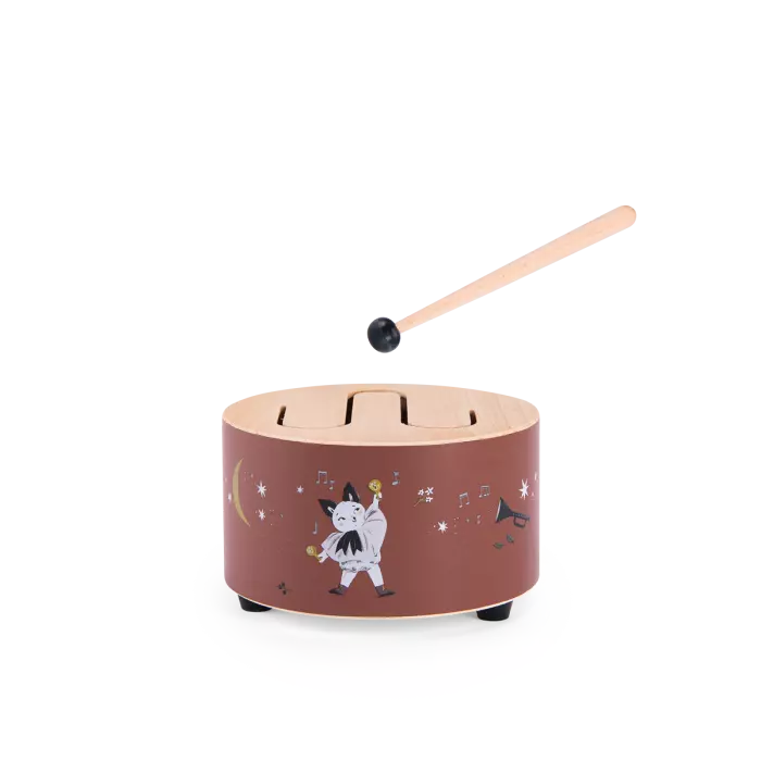 Tambour en bois après la pluie - Moulin roty