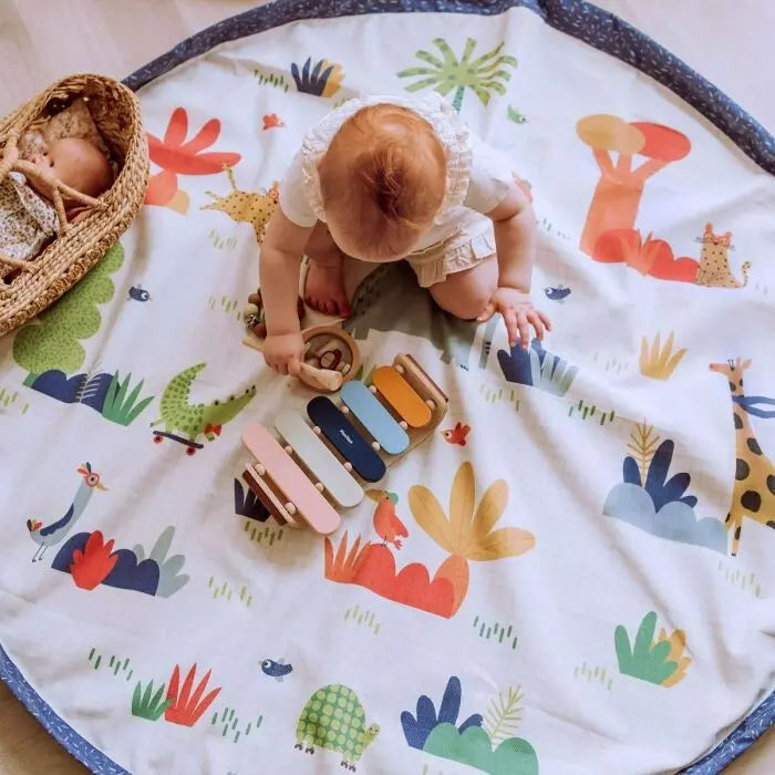 Tapis sac de jeux/jouets Les toupitis - Moulin roty