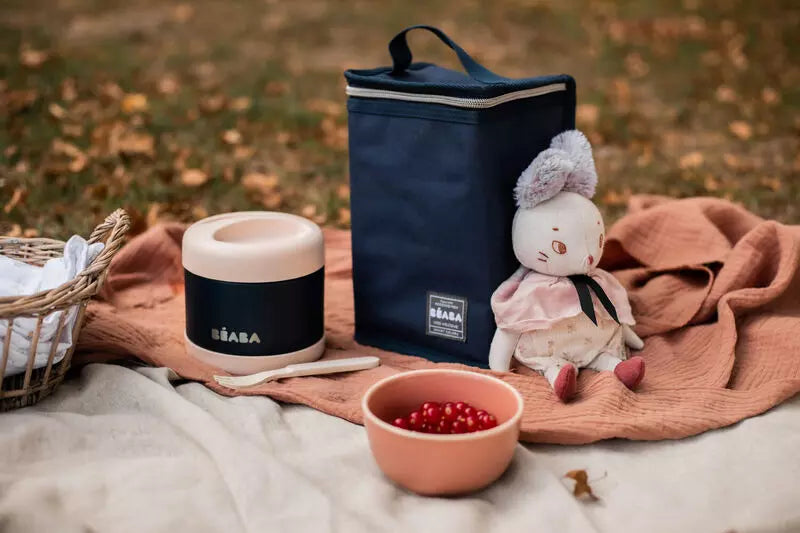 Thermo portion inox 500 ml night blue - Béaba