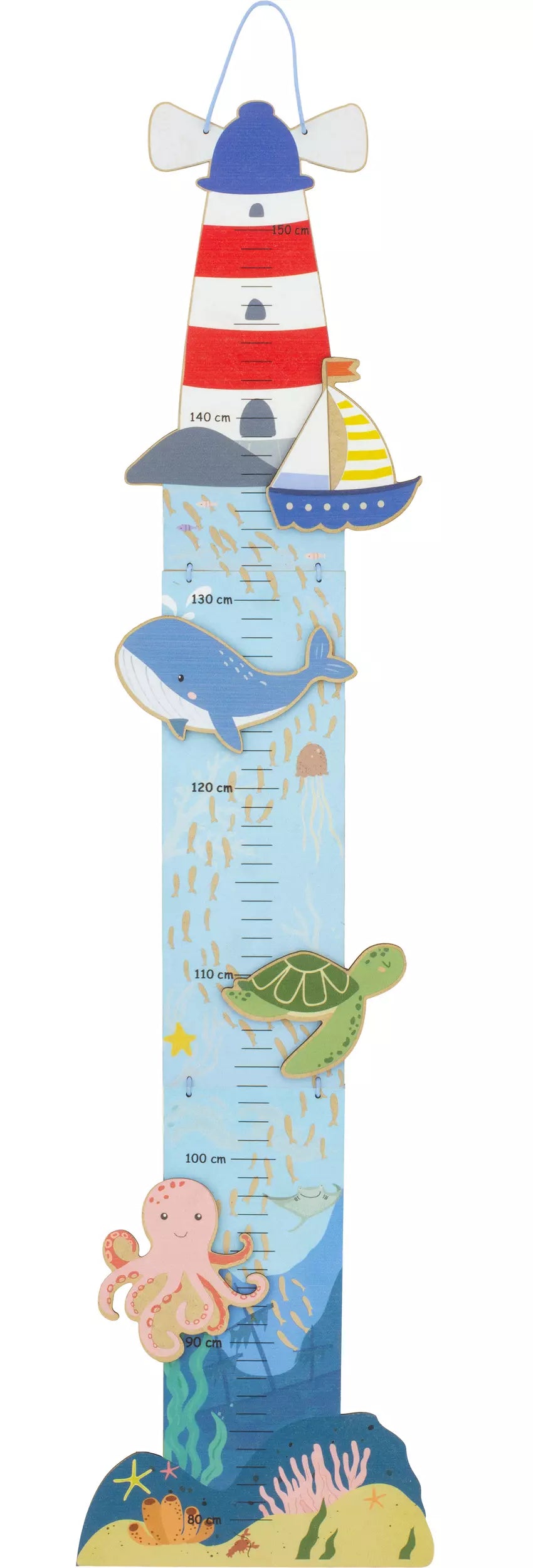 Toise en bois La mer - Ulysse couleurs d'enfance