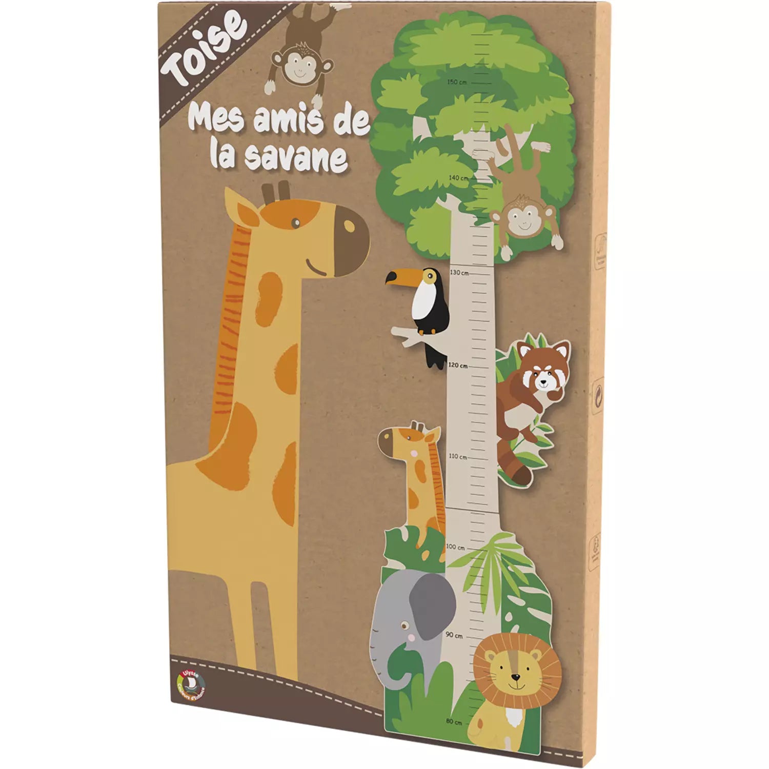 Toise en bois La savane - Ulysse couleurs d'enfance