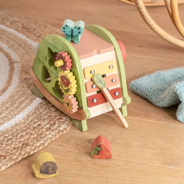 Tortue d'activités Trois petits lapins - Moulion roty