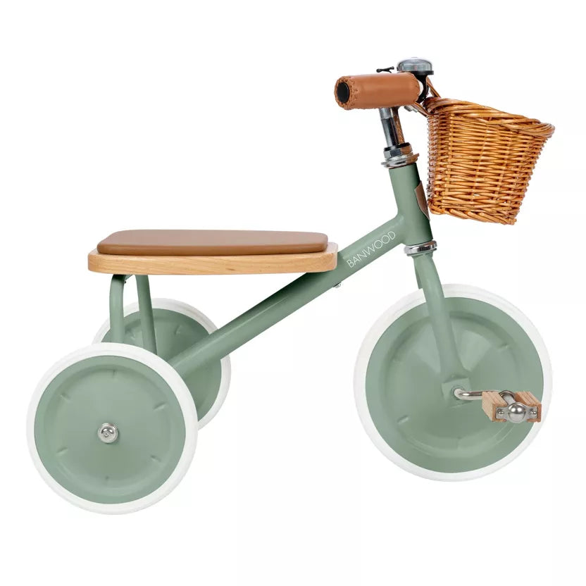 Trycicle 3-6 ans Vert forêt Vintage - Banwood