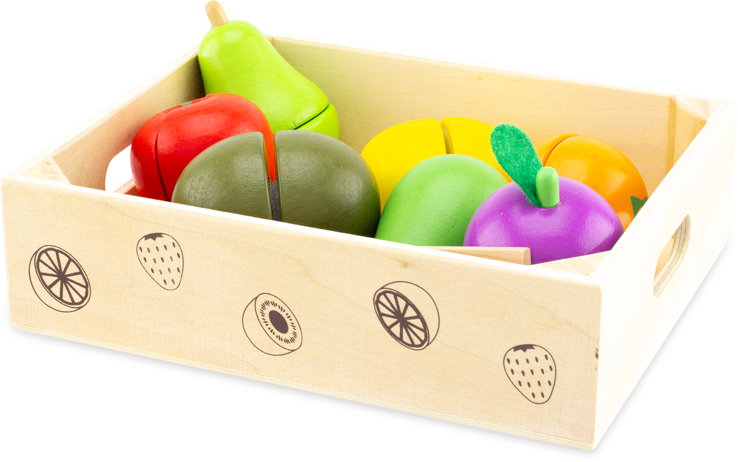 A découper les fruits en bois - Ulysse couleurs d'enfance