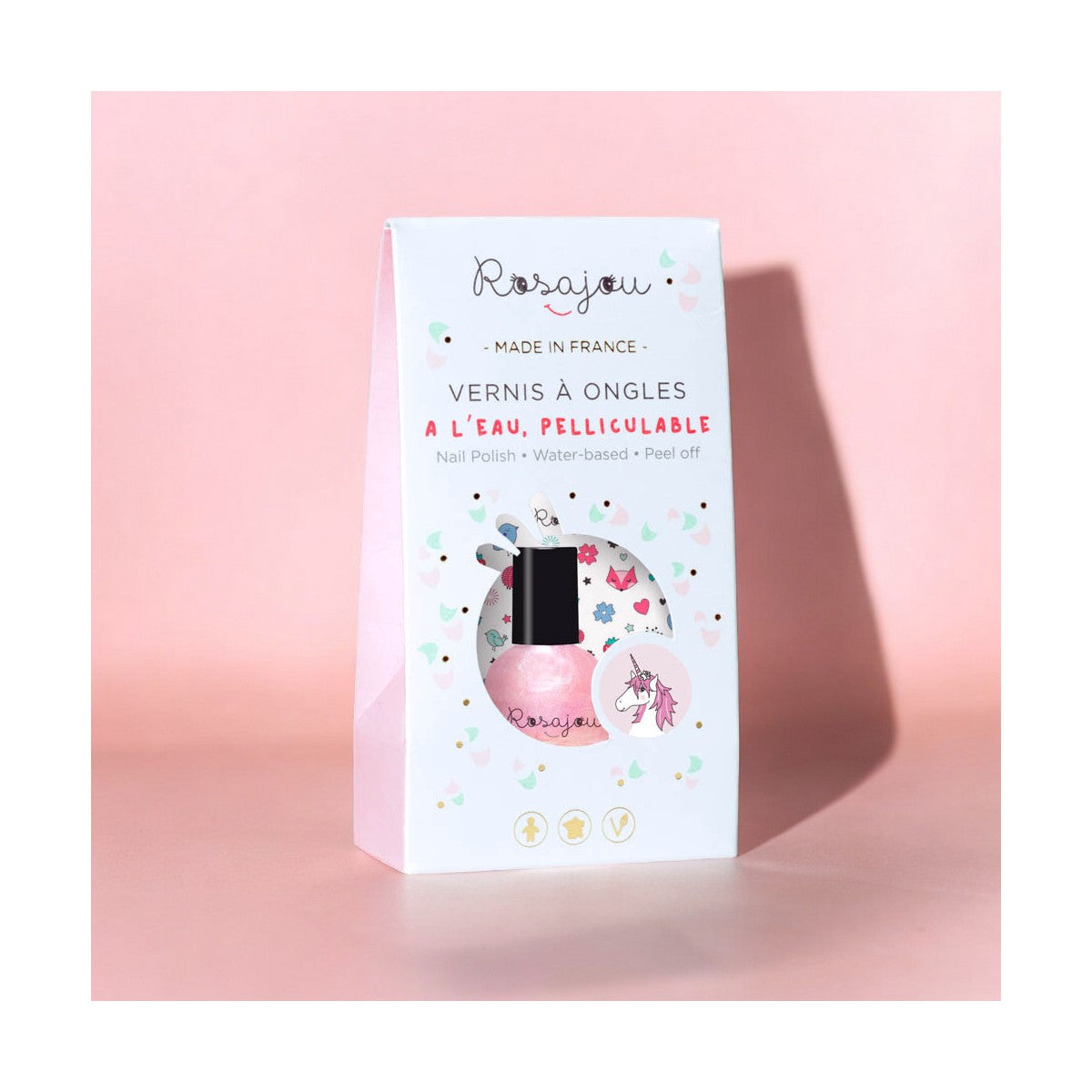 Vernis à ongle pelliculable à l'eau "Magic" - Rosajou