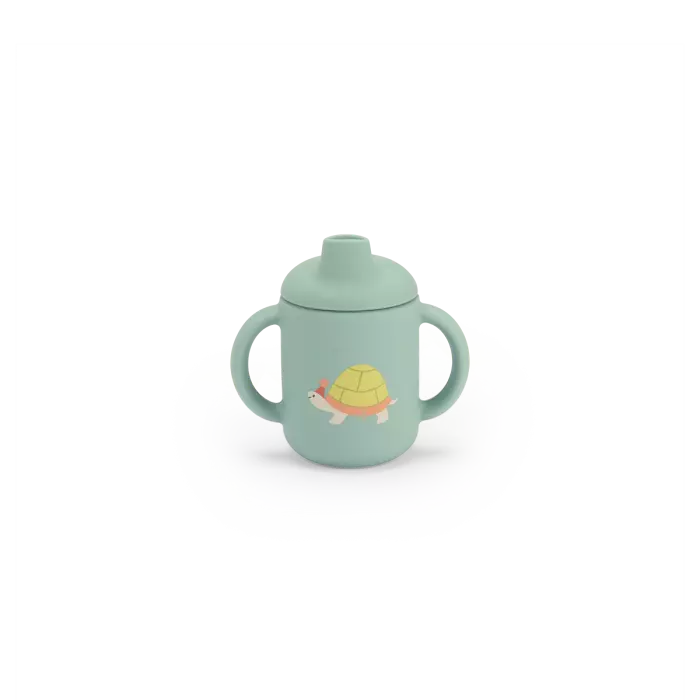 Coffret vaisselle silicone alimentaire Trois petits lapins - Moulin roty