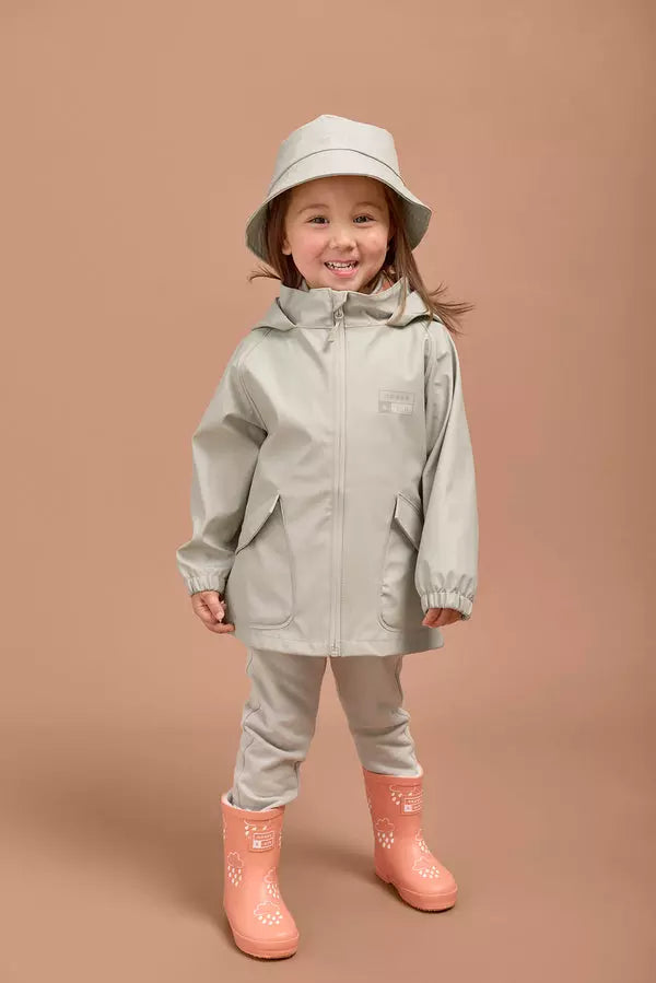 Veste imperméable galet enfant - Grass & Air