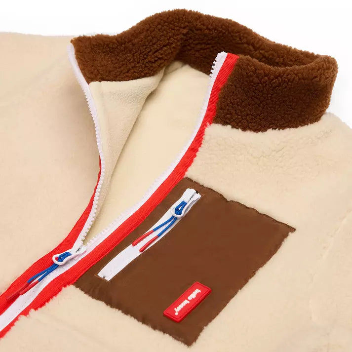 Veste polaire creamy camel enfant - Hello hossy