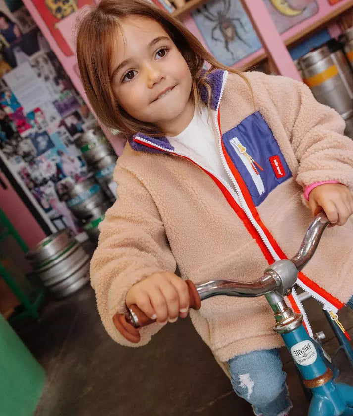 Veste polaire Plum beige enfant - Hello hossy