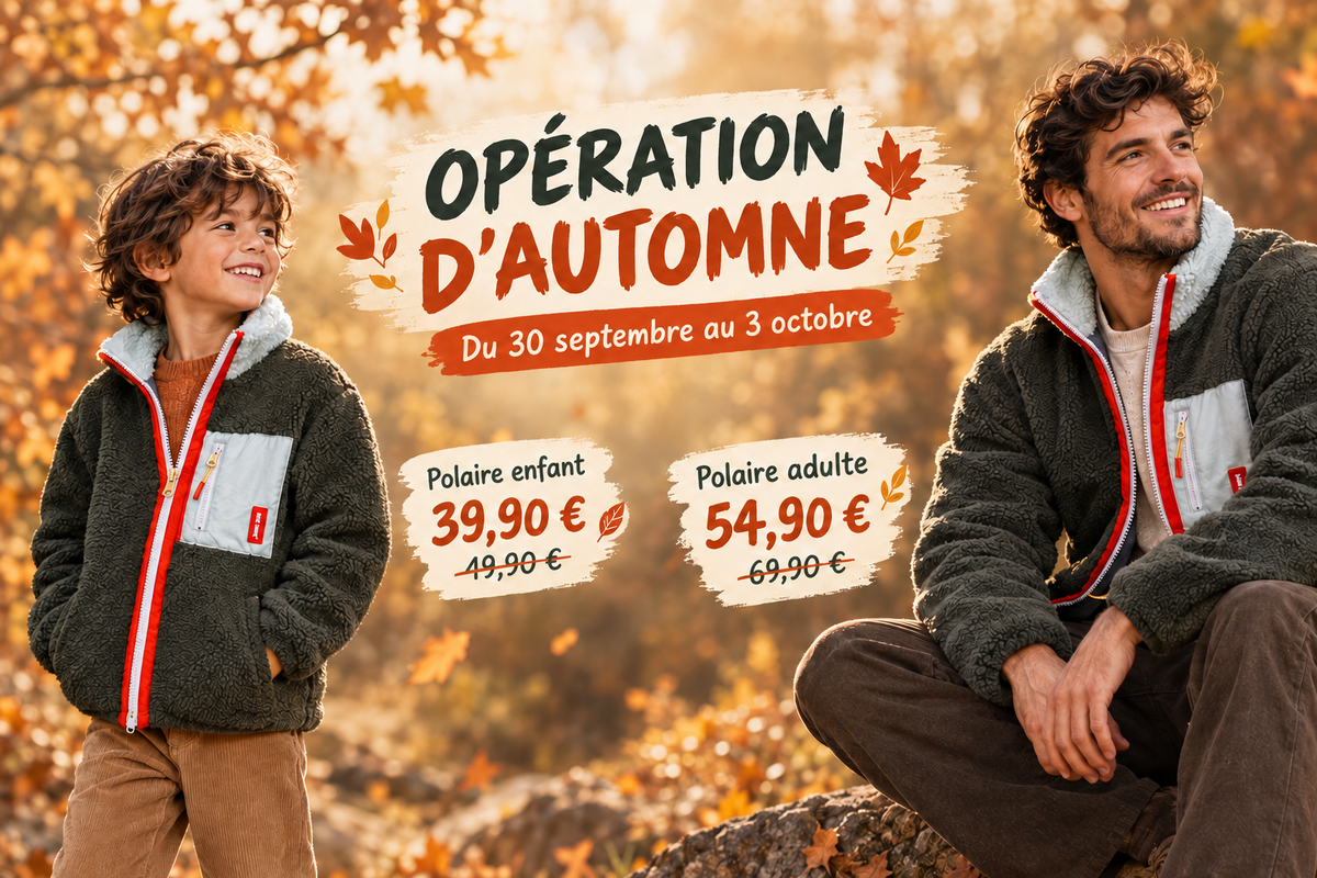 Visuel promotionnel d’automne avec les dates du 30 septembre au 3 octobre