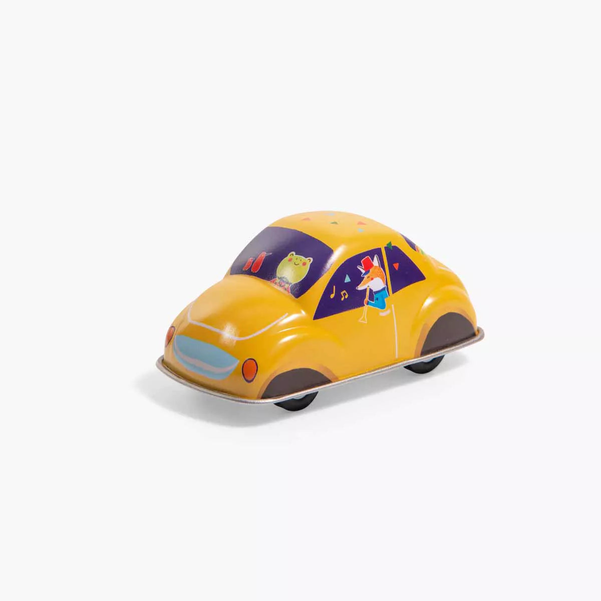 Voiture à friction (bleu, jaune, verte) les petites merveilles - Moulin roty